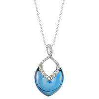 Brilliant Necklace in London Blue Topaz