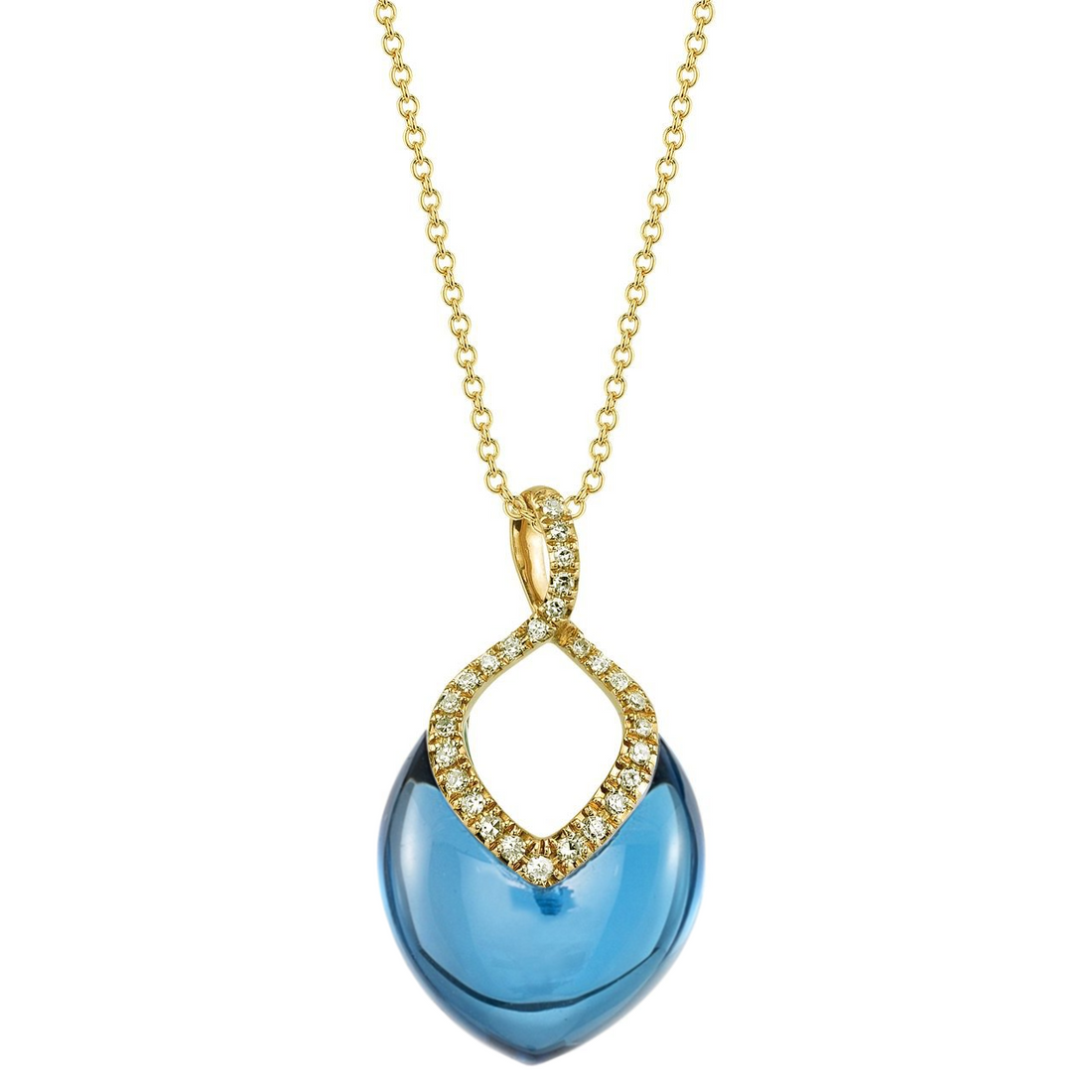 Brilliant Necklace in London Blue Topaz