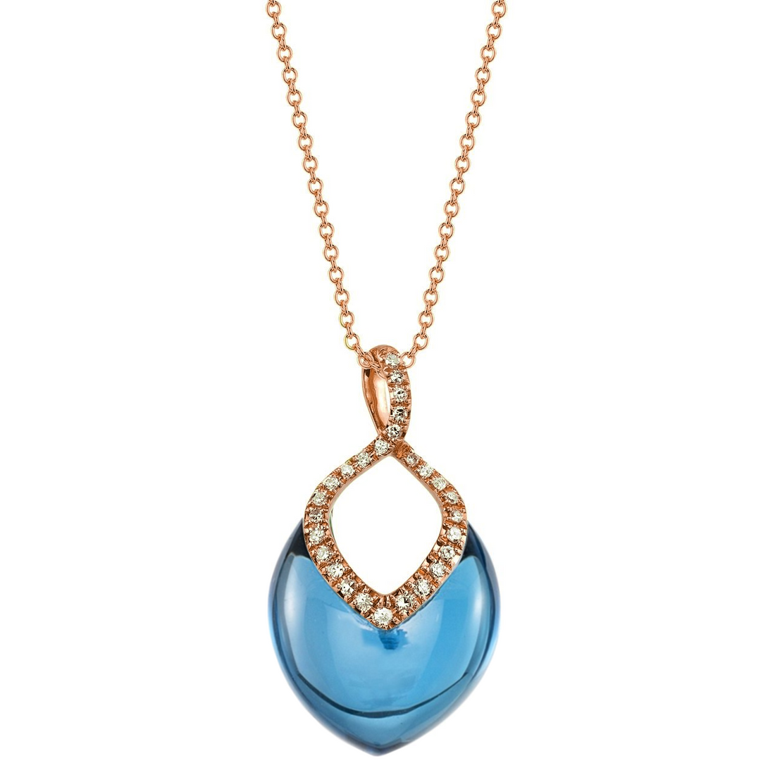 Brilliant Necklace in London Blue Topaz