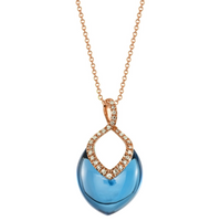 Brilliant Necklace in London Blue Topaz
