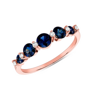 Caity Sapphire and Diamond Ring
