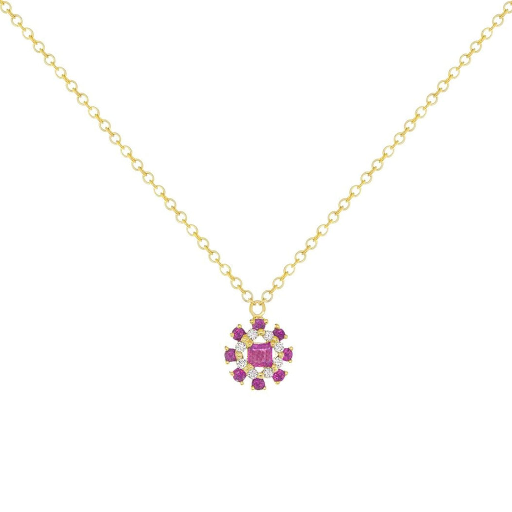 Classic Ruby and Diamond Necklace - Ele Keats Jewelry