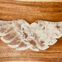 Clear Quartz Wings – Hand-Carved Crystal for Light & Clarity