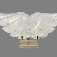 Clear Quartz Wings – Hand-Carved Crystal for Light & Clarity