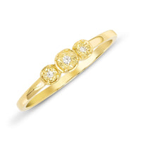 Dainty Gold and Diamond Ring