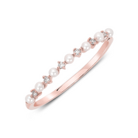 Daring Pearl and Diamond Ring