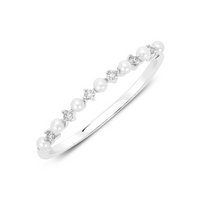Daring Pearl and Diamond Ring