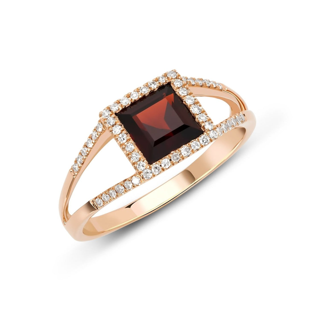Decade Garnet Ring