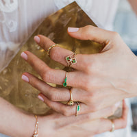 Sanctuary Emerald and Diamond Ring