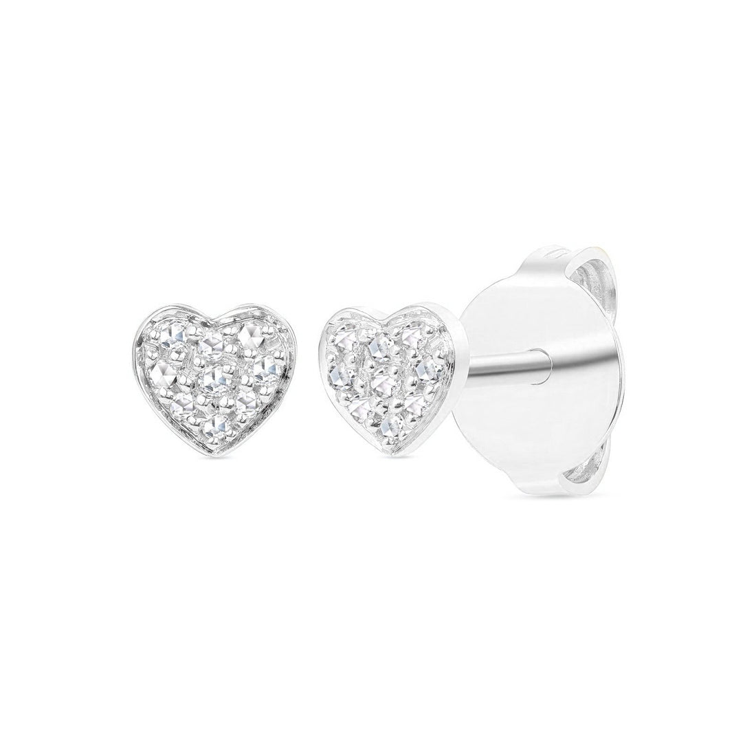 Heart Diamond Earrings - Ele Keats Jewelry