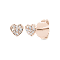 Heart Diamond Earrings - Ele Keats Jewelry