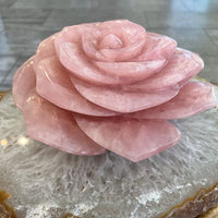 Large Rose Quartz Flower – Crystal for Love & Healing