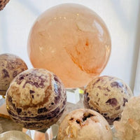 Hematoid Quartz Sphere – Large Crystal for Strength & Clarity