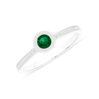 Life Emerald and Diamond Ring - Ele Keats Jewelry