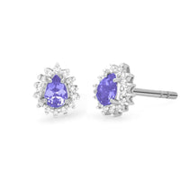 Marie Tanzanite and Diamond Earrings - Ele Keats Jewelry