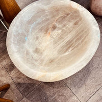 Golden Healer Quartz Bowl – Large Sculptural Crystal for Vitality & Light