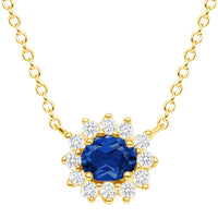Mia Sapphire and Diamond Necklace - Ele Keats Jewelry