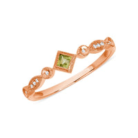 Precious Peridot and Diamond Ring - Ele Keats Jewelry