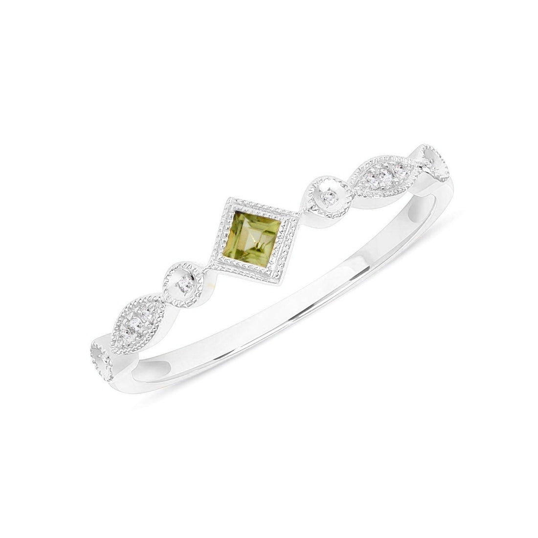 Precious Peridot and Diamond Ring - Ele Keats Jewelry