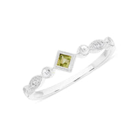 Precious Peridot and Diamond Ring - Ele Keats Jewelry