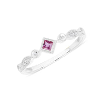 Precious Pink Sapphire and Diamond Ring - Ele Keats Jewelry