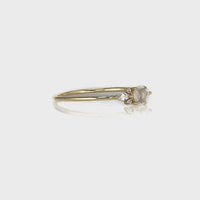 Admire Ring with White Sapphire & Moonstone