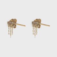 Gaze Earrings with White Sapphire