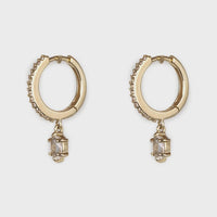 Compelling Earrings with White Sapphire