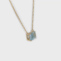Icon Necklace with Sky Blue Topaz