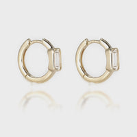 Resonance Earrings with White Topaz