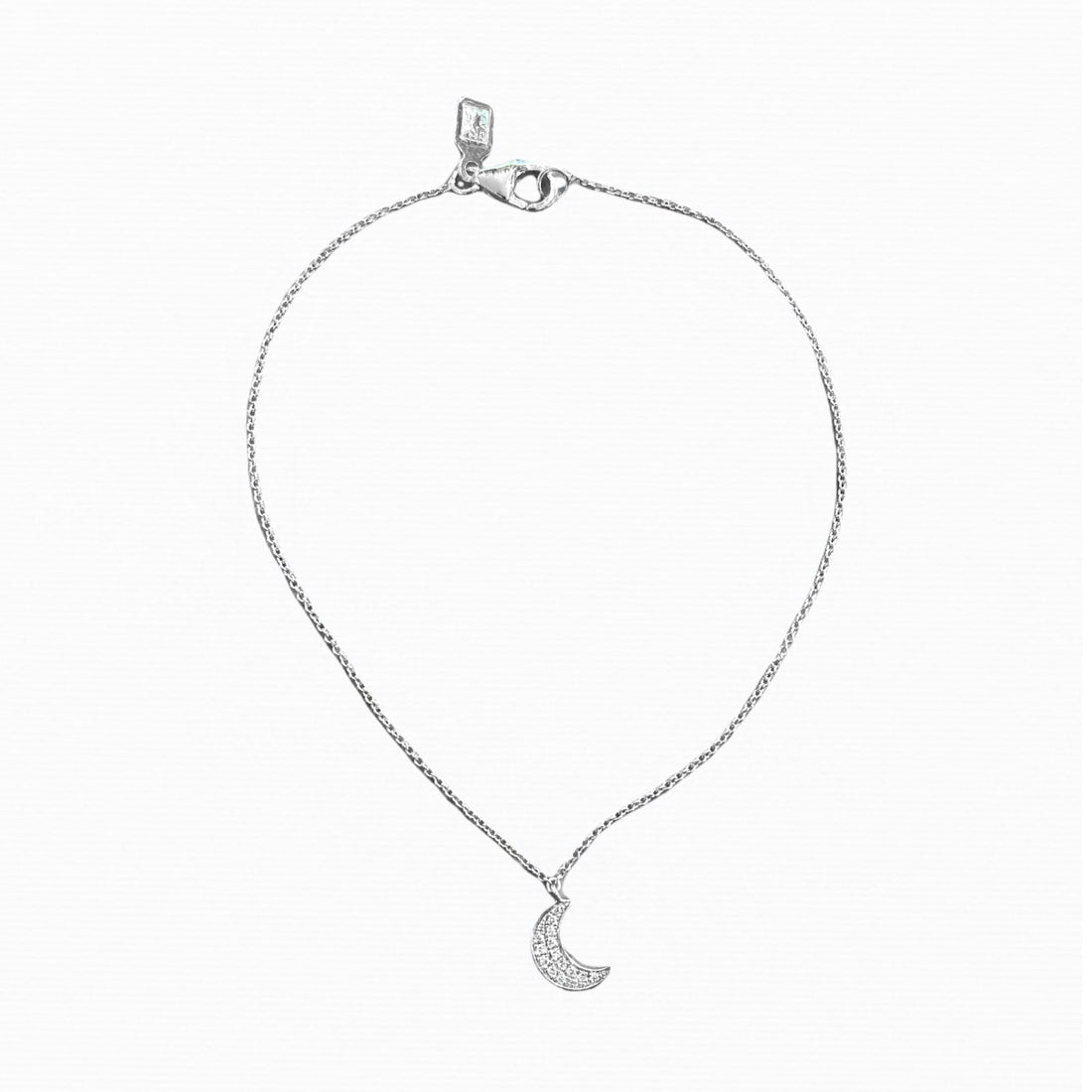 Quarter Moon Diamond Bracelet - Ele Keats Jewelry