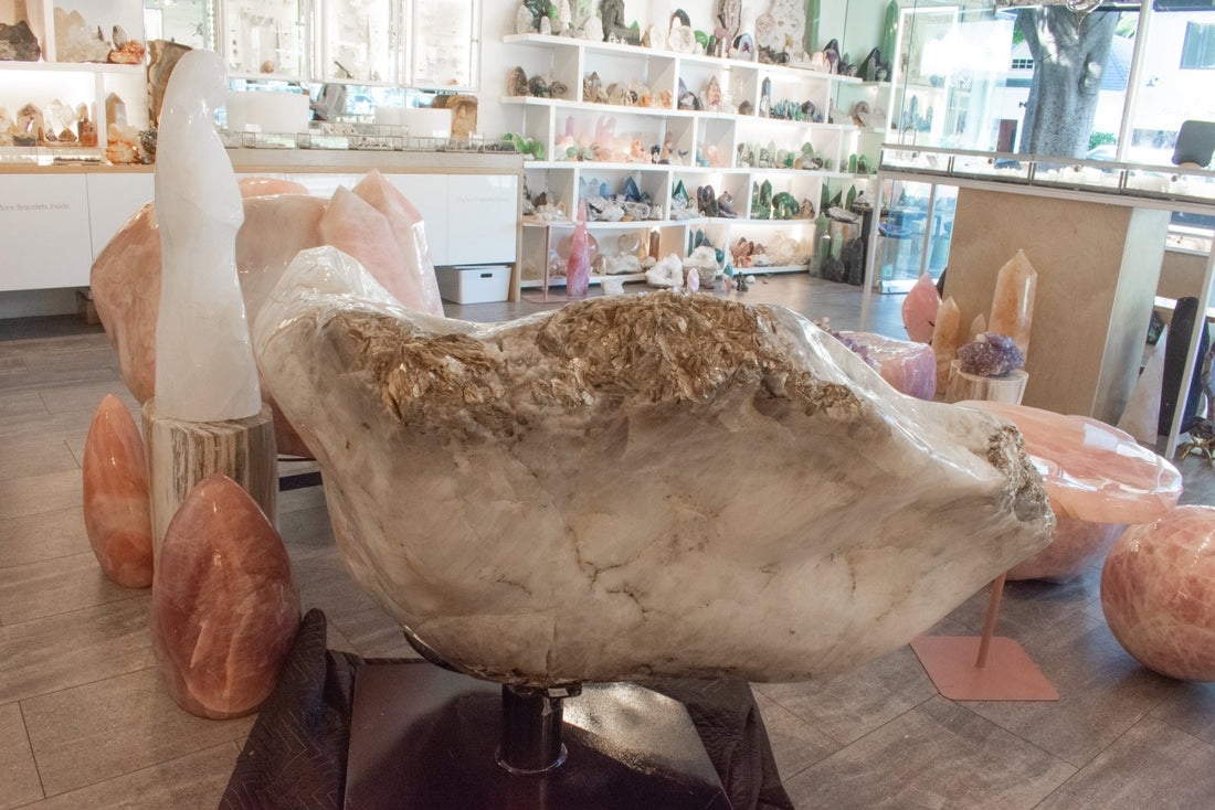 Golden Healer Quartz Throne