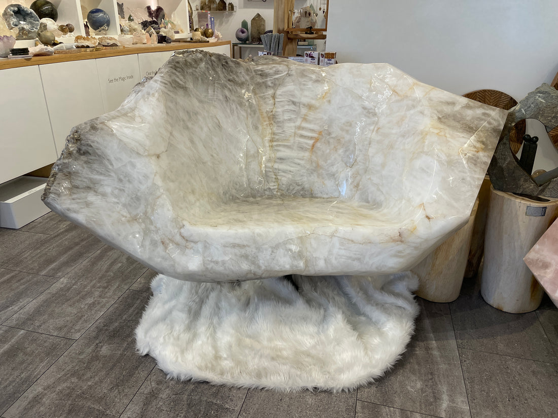 Golden Healer Quartz Throne