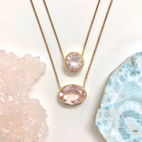 Divinity Necklace in Rose Quartz