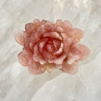 Rose Quartz Crystal Rose – Hand-Carved Flower for Love & Beauty