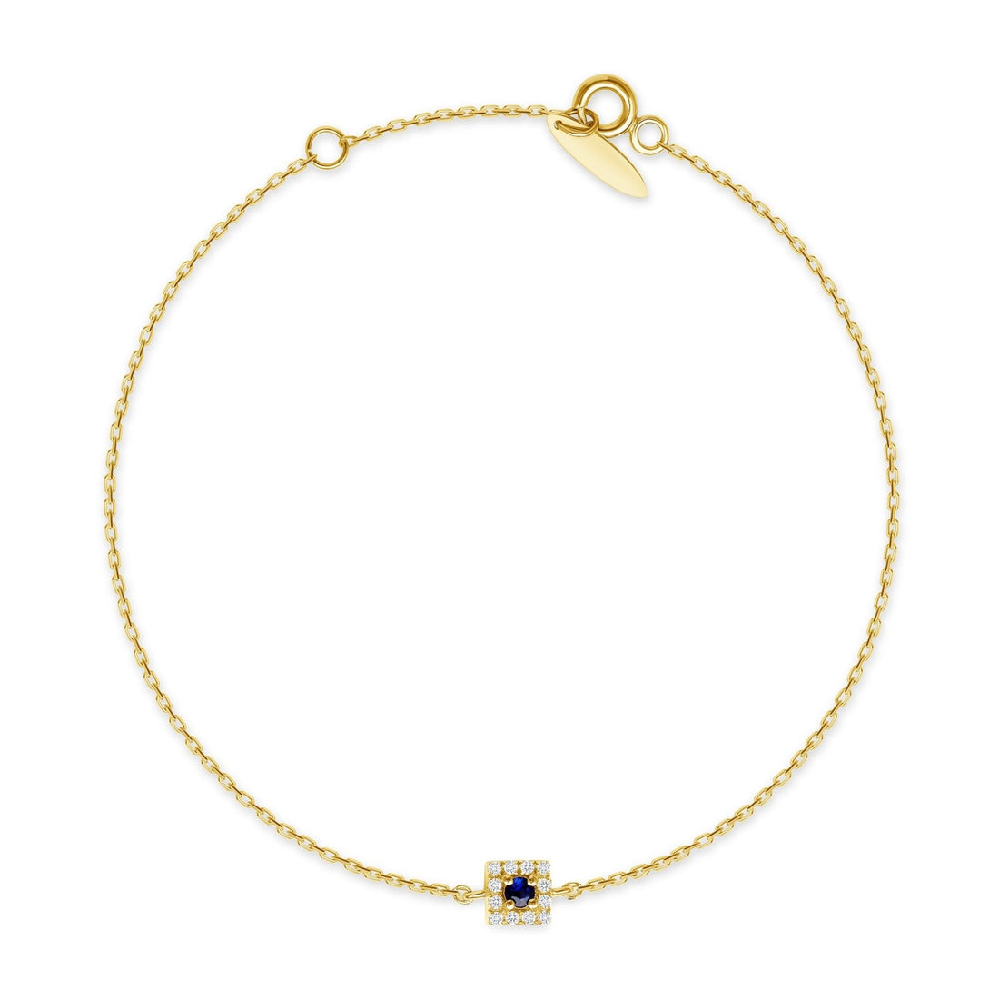 Saraswati Bracelet with Blue Sapphire - Ele Keats Jewelry