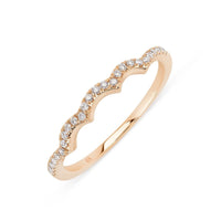Scallop Diamond Band