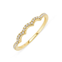 Scallop Diamond Band