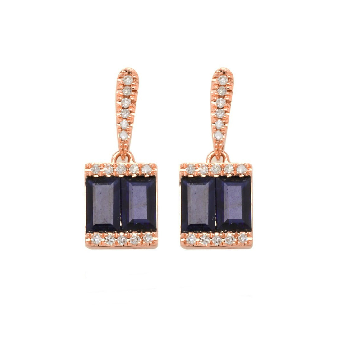 Shine Blue Sapphire Earrings - Ele Keats Jewelry