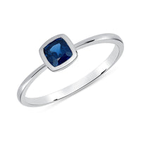 Simple Blue Sapphire Ring
