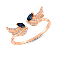 Take Flight Blue Sapphire Ring
