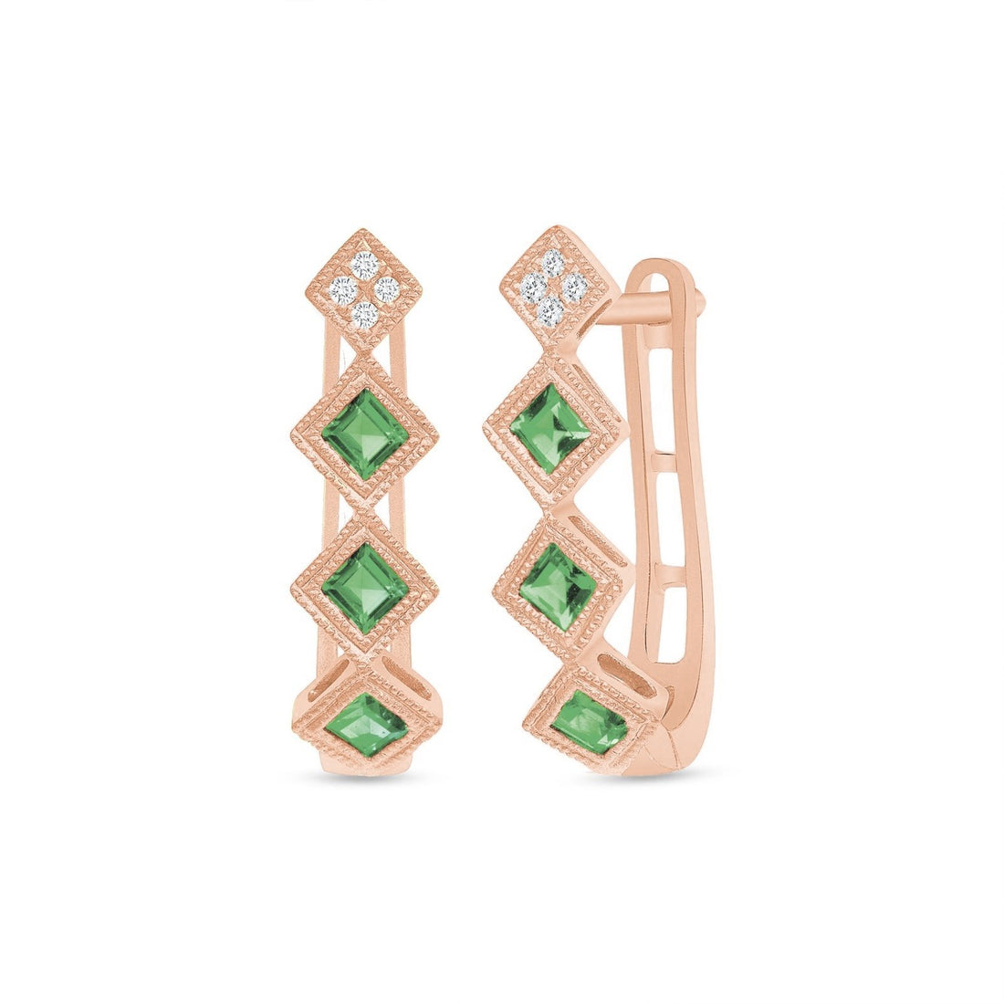 Timeless Emerald Earrings - Ele Keats Jewelry