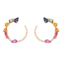 Transformation Multi Sapphire Earrings - Ele Keats Jewelry