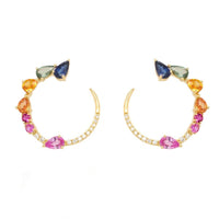 Transformation Multi Sapphire Earrings - Ele Keats Jewelry