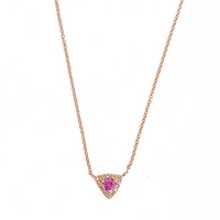 Trifecta Necklace with Ruby