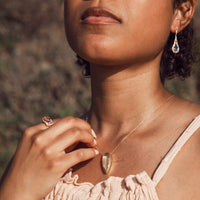 Pear-Shaped Aquamarine Divinity Necklace