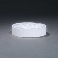 Selenite Etched Disc