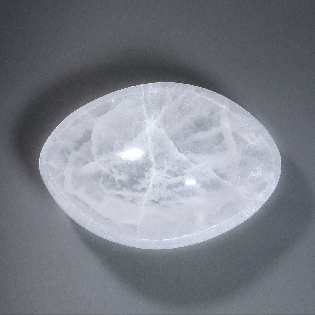 Selenite Almond Shape Bowl