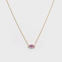 Eyelight Necklace with Pink Sapphire