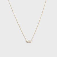 Triplets Necklace with Diamonds